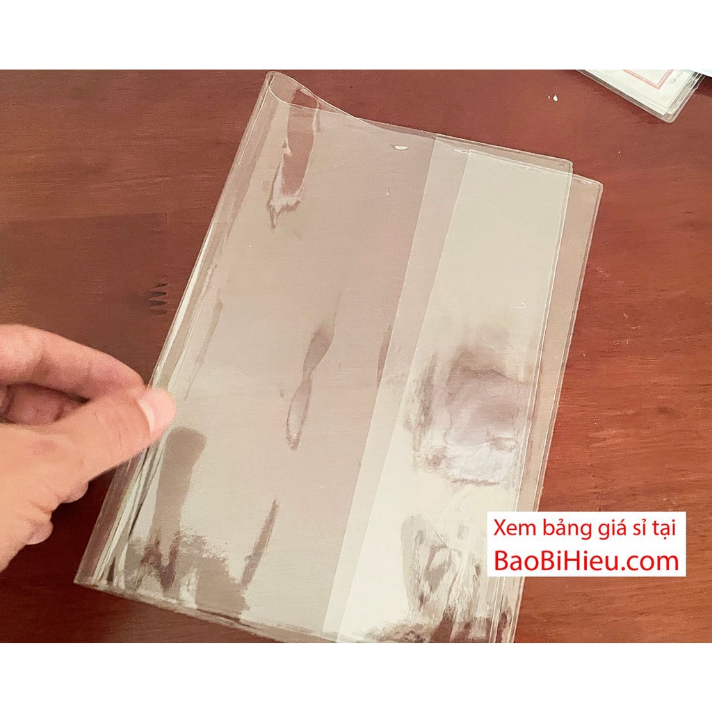 Combo bọc sổ A5 bằng PVC (Sổ tiêm chủng, sổ khám bệnh, sổ liên lạc cỡ A5)... Bao bì Hiếu