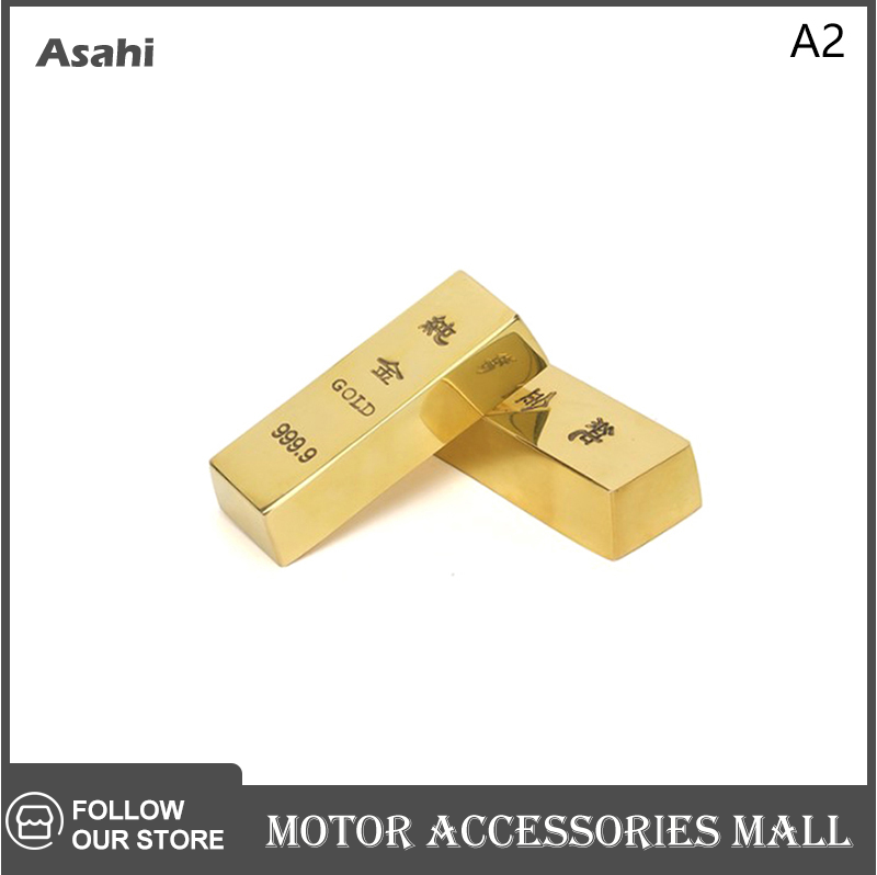 Asahi Motor Đồng nguyên chất giả vàng thanh giả vàng Thanh thỏi Đồng rắn đạo cụ Vàng Thỏi đồng vàng thanh trang trí nội thất trang trí nhà decore