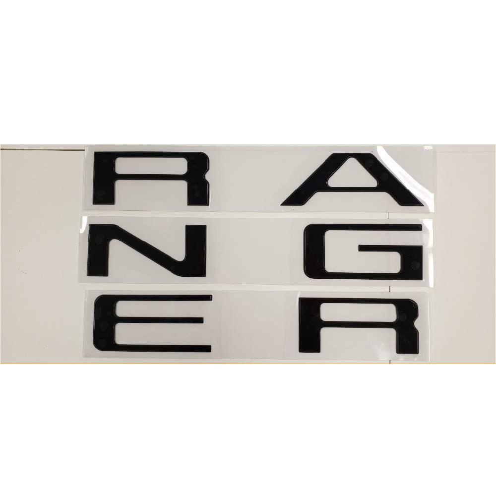 Tailgate Insert Letters for Ford Ranger 2019 2020, 3D Raised & Decals Letters, Tailgate Emblems