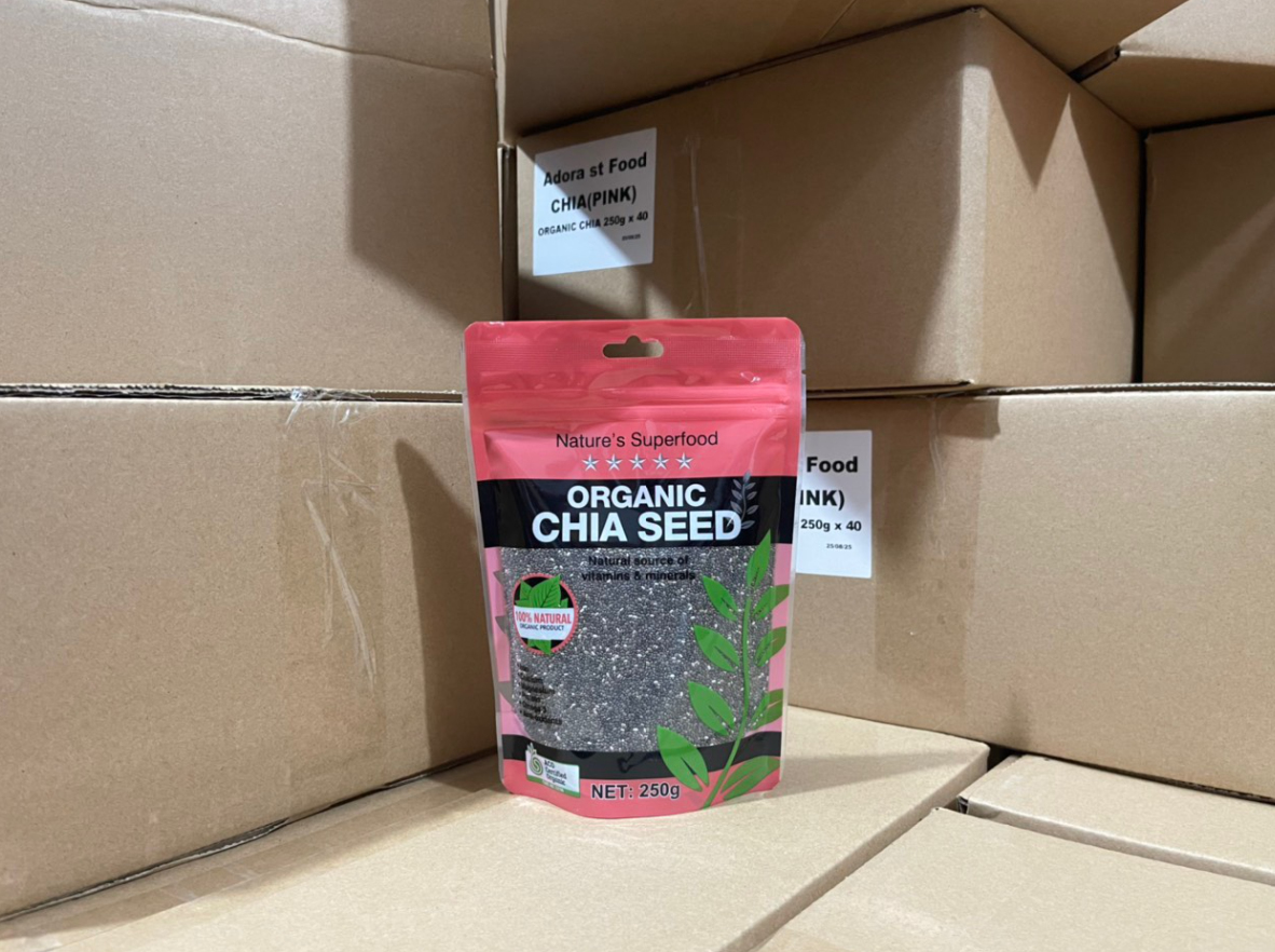 Hạt chia hữu cơ organic chia seed nature's superfood 250g chứa protein, canxi, omega 3 và chất xơ quatangme.com.vn