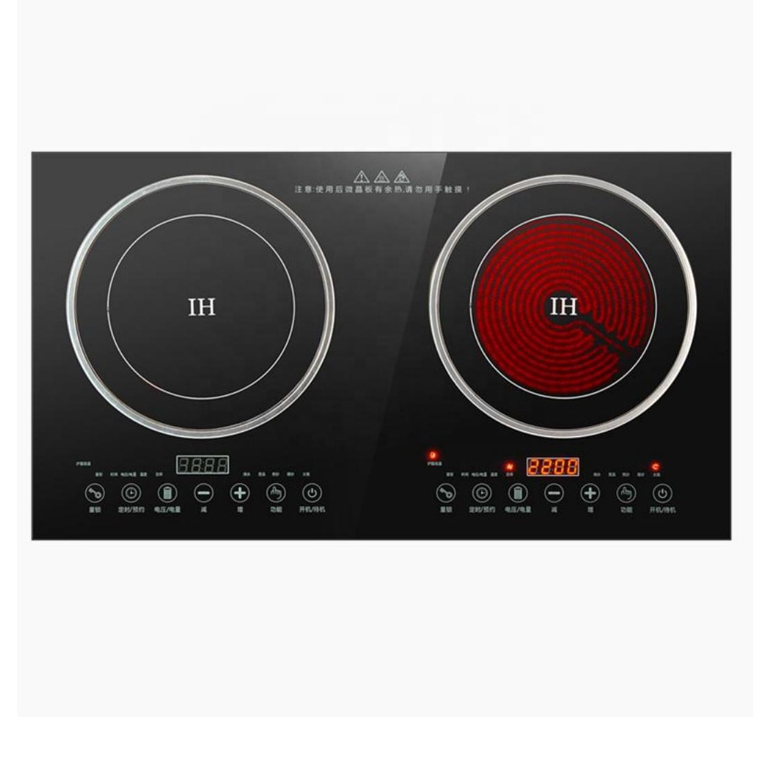 HAFELE เตาแม่เหล็กไฟฟ้า 2 หัว พร้อมกระทะปิ้งย่าง BBQ / Double induction