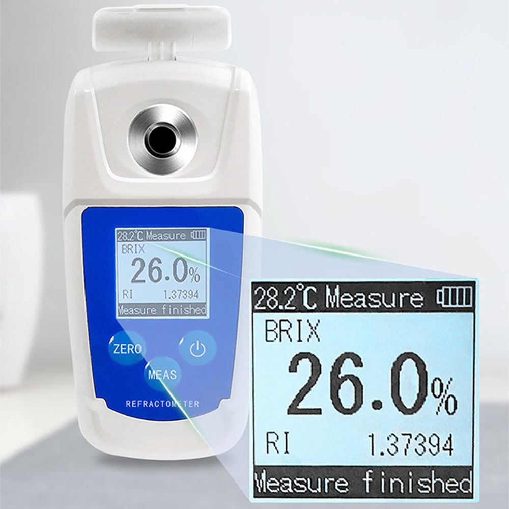 Bkijj ± 0.2% Độ chính xác kỹ thuật số khúc xạ kế đo đột ngọt Brix 0-55% Brix Mini Brix Tester xách tay Brix Meter trái cây, nước trái cây, uống