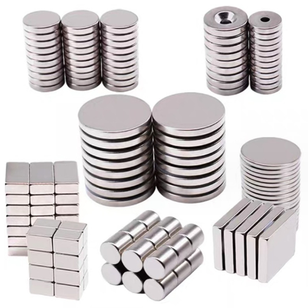 Nam châm đất hiếm tròn không lỗ siêu hút