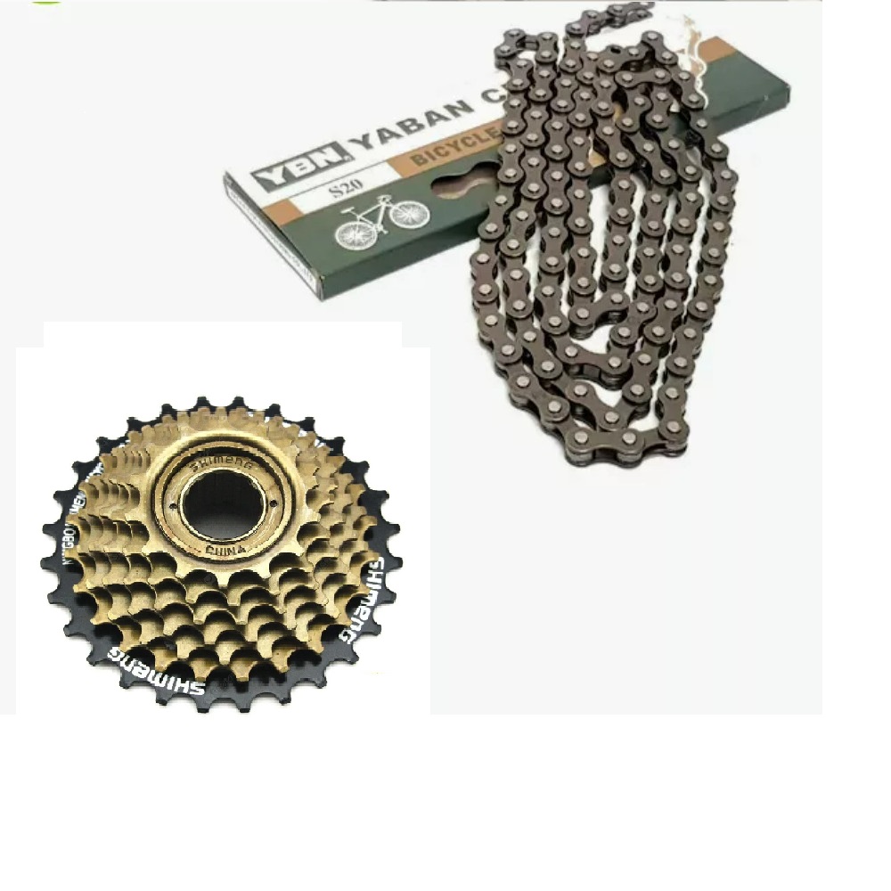 COMBO SÊN XÍCH VÀ LÍP VẶN XE ĐẠP 7 TẦNG XI