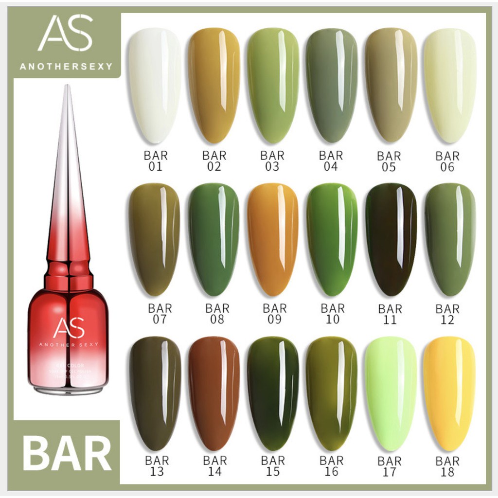 Nước Sơn Gel AS mã BAR - Chai đỏ 15ML