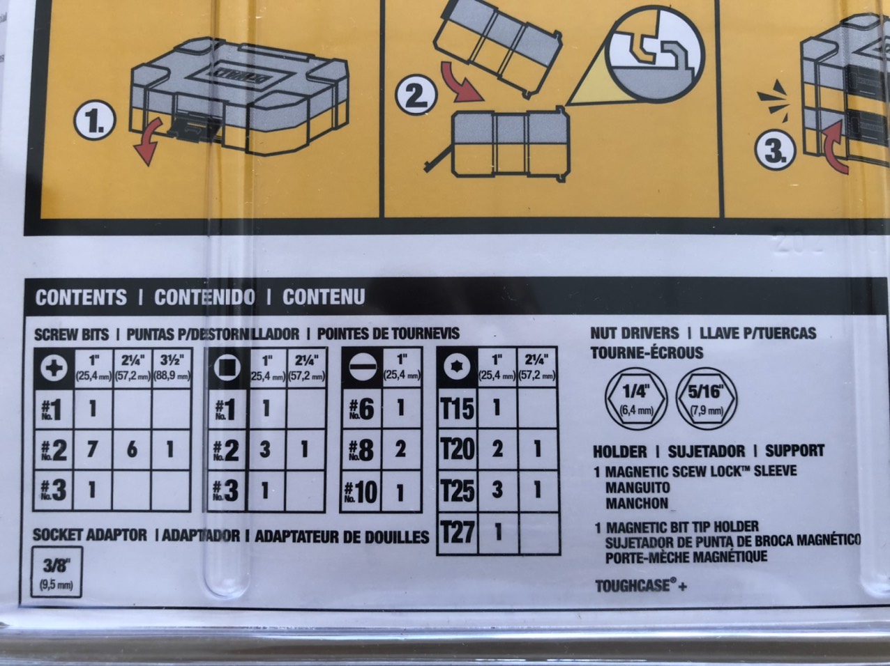 [Chính hãng] Bộ mũi vít 40 chi tiết DeWALT DWA2T40IR