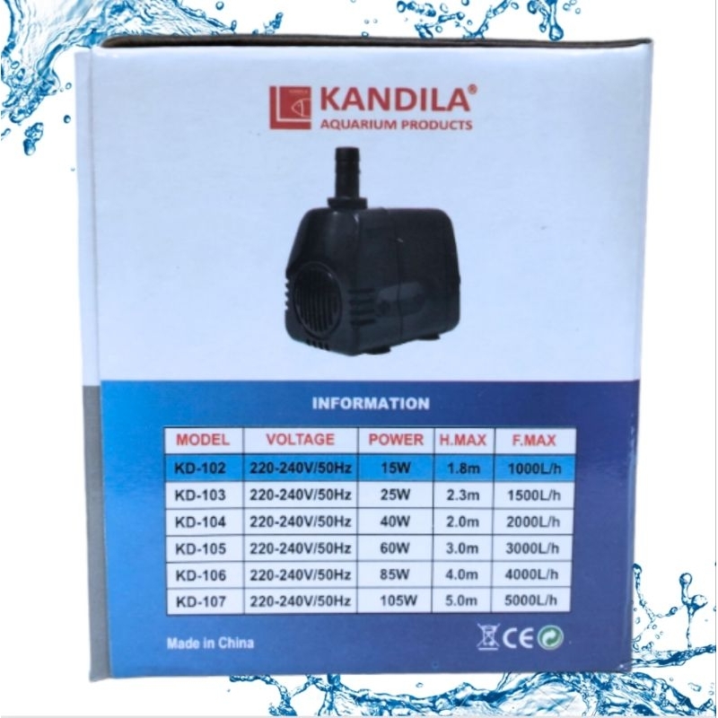 KANDILA KD 102 Pompa Kolam Aquarium Hidroponik