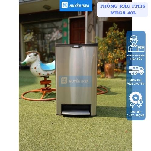 Thùng rác Fitis đạp lớn MEGA 40l 40*29*73cm