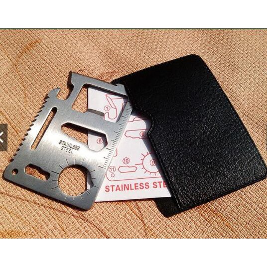 Multifunction tool card 11IN1 MULTI TOOL CARD SURVIVAL CREDIT CARD