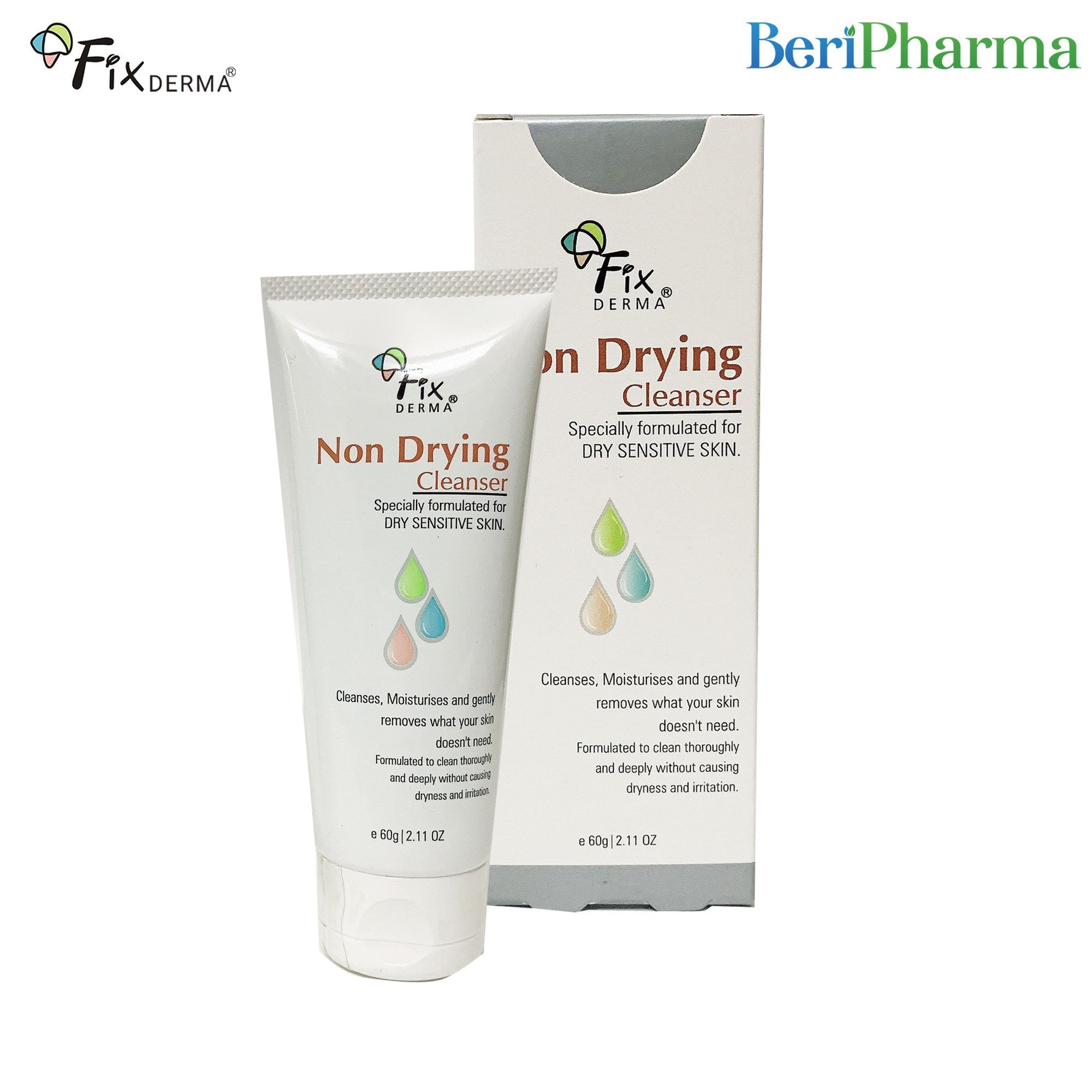 [HCM]Fixderma Sữa Rửa Mặt Non Drying Cleanser 60g