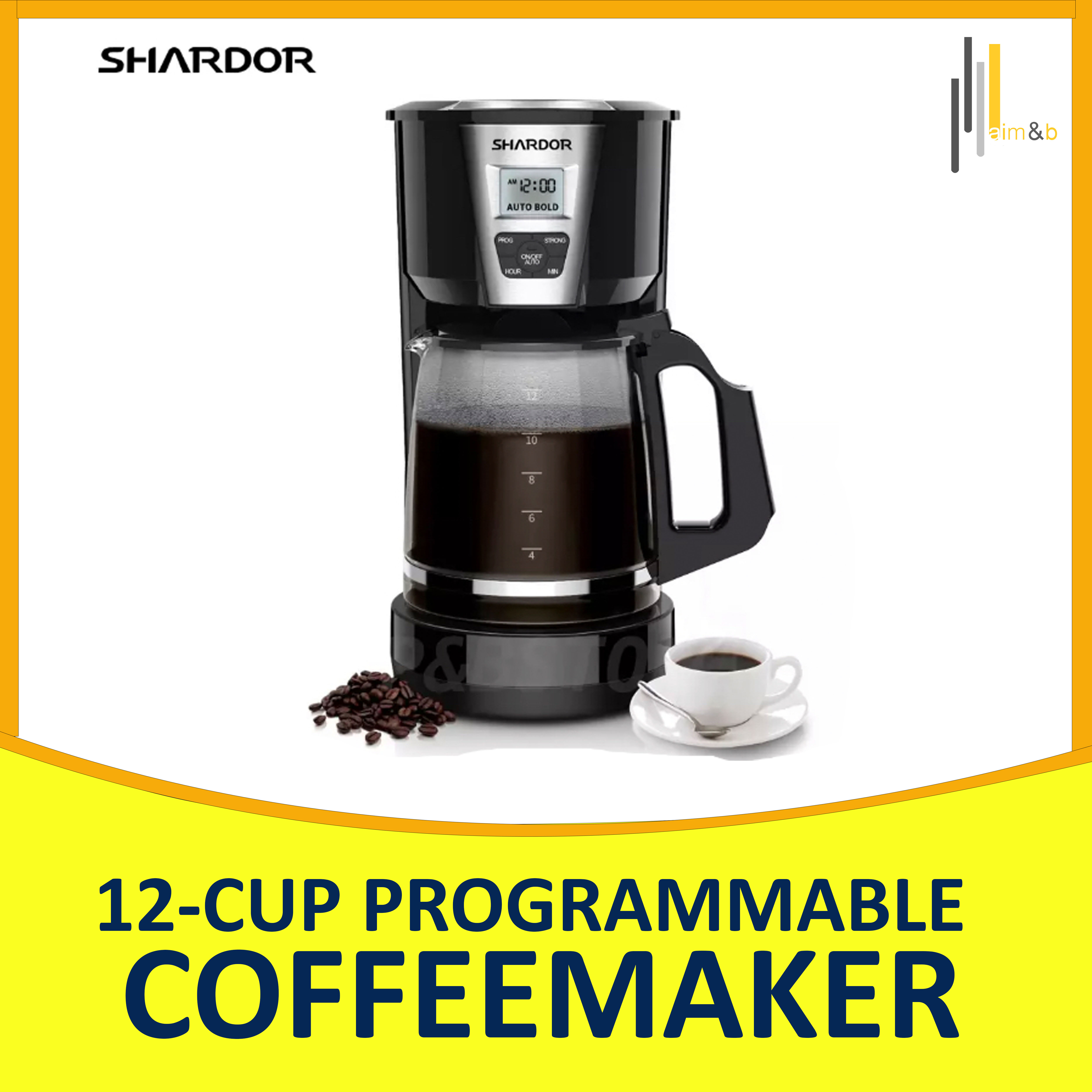 Shardor 12 Cup Programmable Coffee 