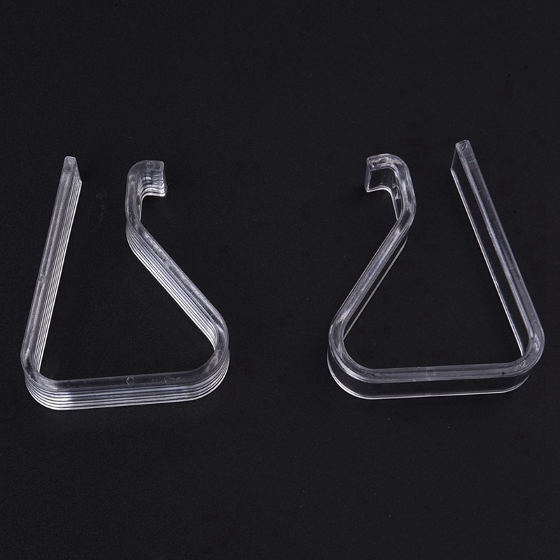 12 Pcs Home Party Clear Plastic 20mm-35mm Desk Table Cloth Clips