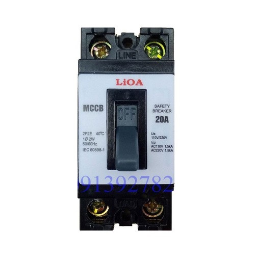 Cầu dao tự động aptomat 30a 2 cực 2 tiếp điểm lioa mccb2p2e