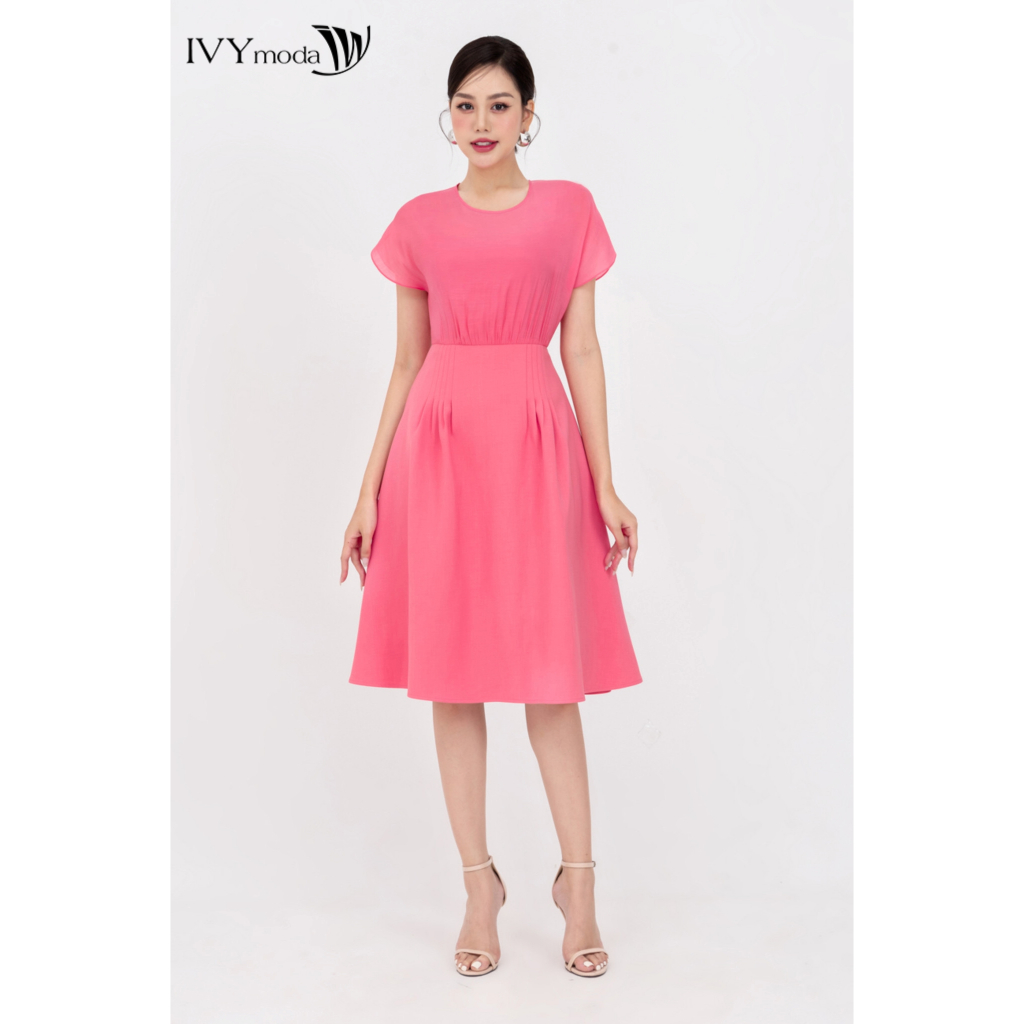 Đầm 2 lớp dáng xòe IVY moda MS 48M8285