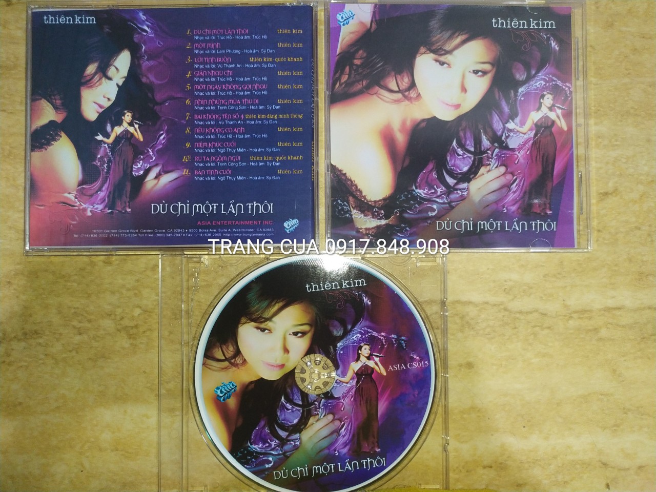 Bộ 07CD ca sĩ Thiên Kim nhạc hải ngoại