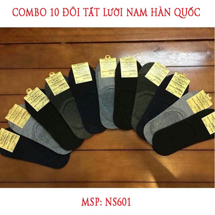 SIÊU RẺ Combo 10 Đôi Tất Nam Hàn Quốc Đẹp NS60011