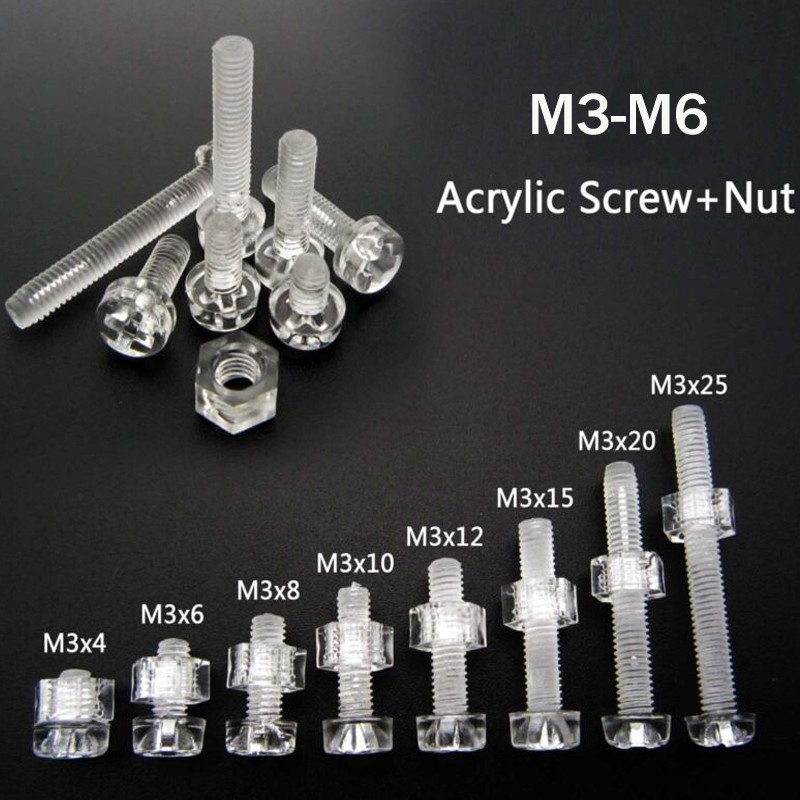 50sets%20Clear%20Plastic%20Nylon%20M3-M6%20Phillips%20Screw%20Bolt%20Nut%20-%20Image%204