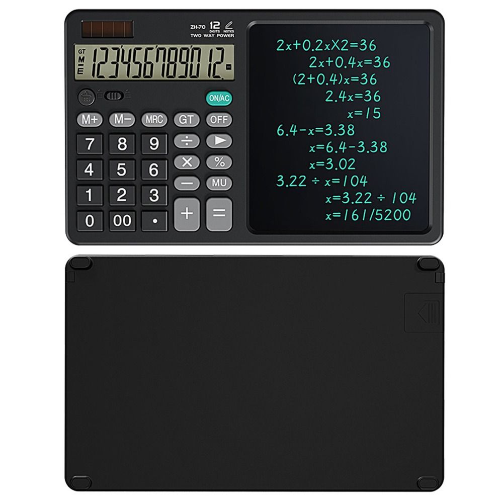 Easy To Use 2in1 Scientific Calculator Portable Erasable Office LCD ...