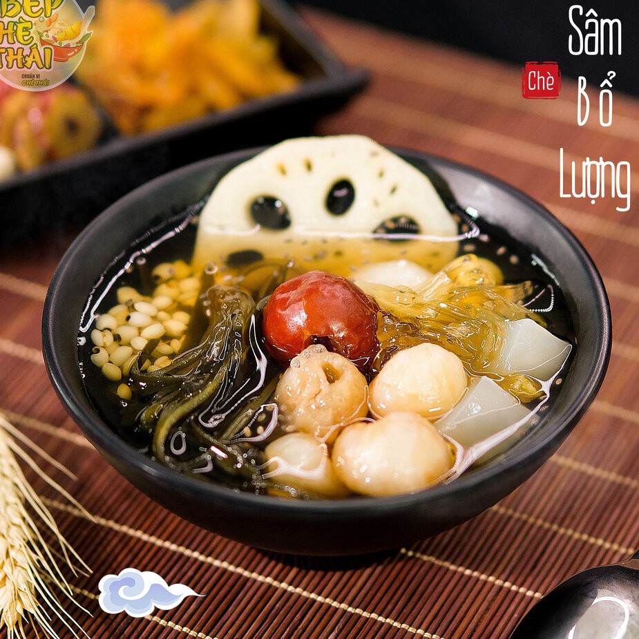 Set chè sâm bổ lượng (set lớn 30 chén) - tự nấu 10 vị - Bếp Chè Thái