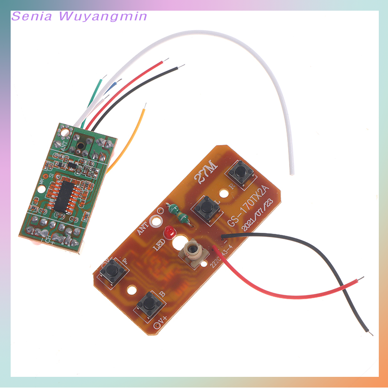 Senia 4CH RC điều khiển từ xa 27MHz mạch PCB Transmitter Receiver Board đài phát thanh hệ thống cho RC xe