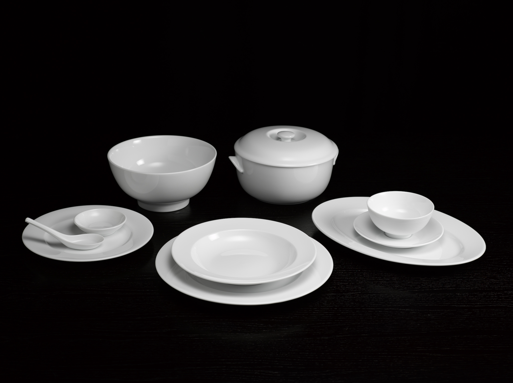 Tô cao Minh Long 15 cm Jasmine Lys Trắng Ngà