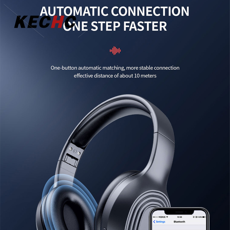 KECHc A28 Noise Canceling Headset Wireless Headset With Built-in Microphone Folding Over Ear Computer Headphones