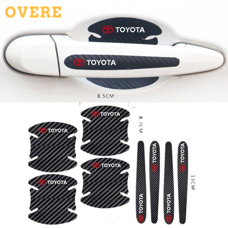 Car Accessories For Toyota bZ4X 2023 carbon Door Handle Bowl Cover