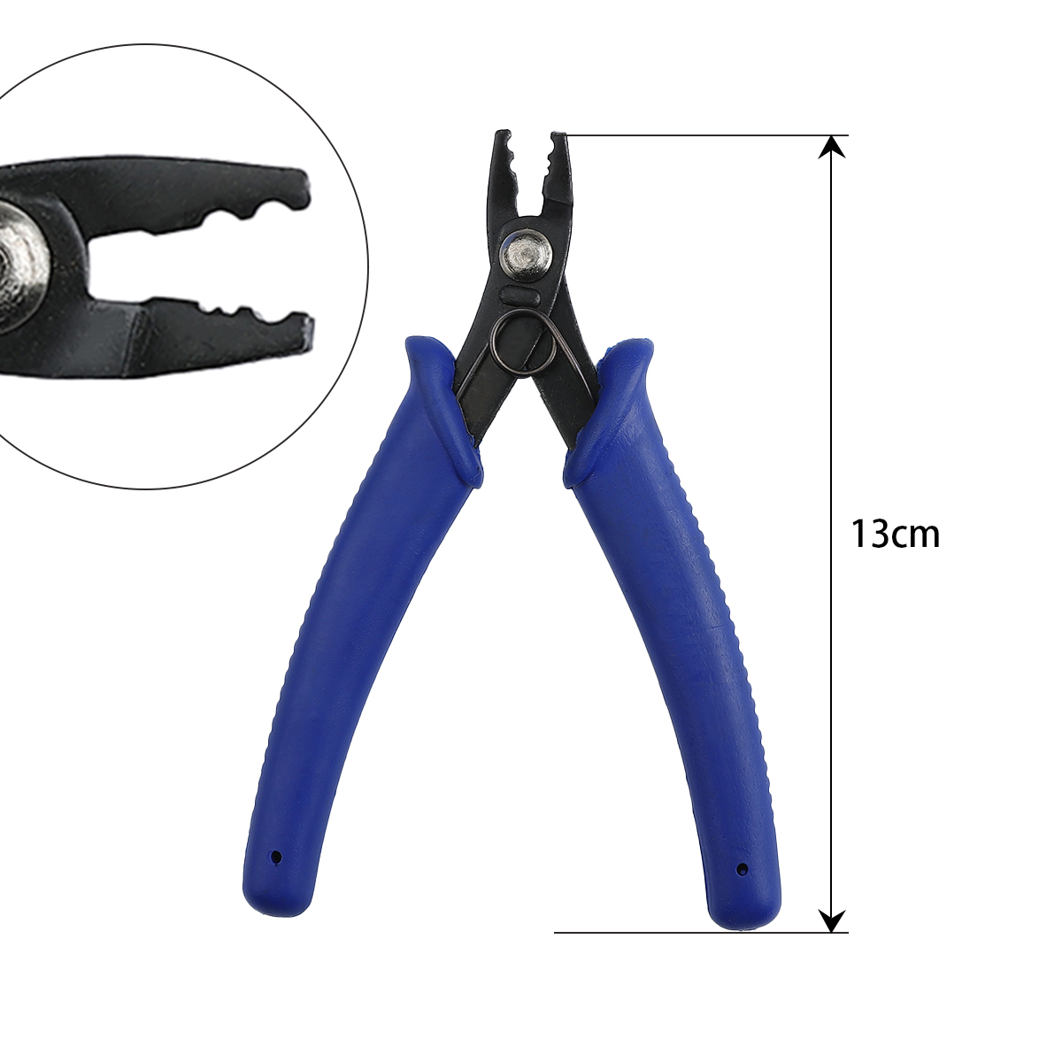 1PC Blue Jewelry Plier Steel Side Cutting Pliers Wire Cable Chain Cutters Split Ring Opener End Crimp Plier DIY Jewelry Making Hand Tools