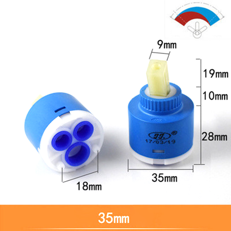 Brass ABS Shower Faucet Column Ceramic Disc Cartridge Mixing Valve Mixer Shower GAOHANG.