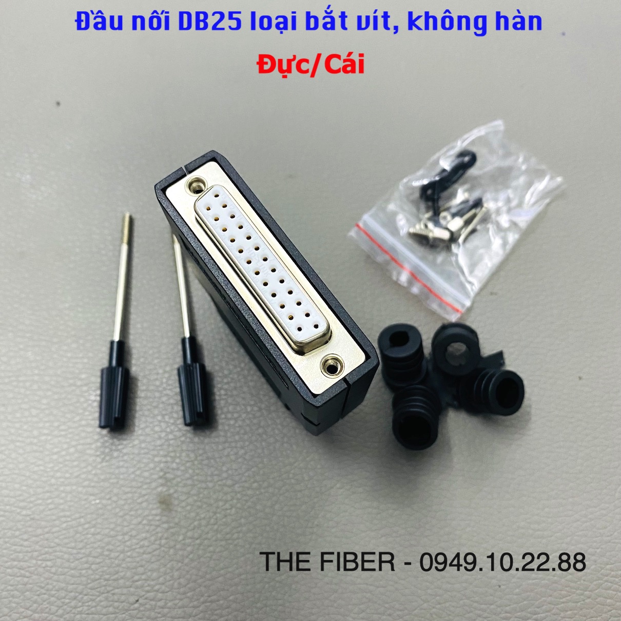 Đầu Jack DB25 không hàn đầu Đực/Cái - Dòng cao cấp