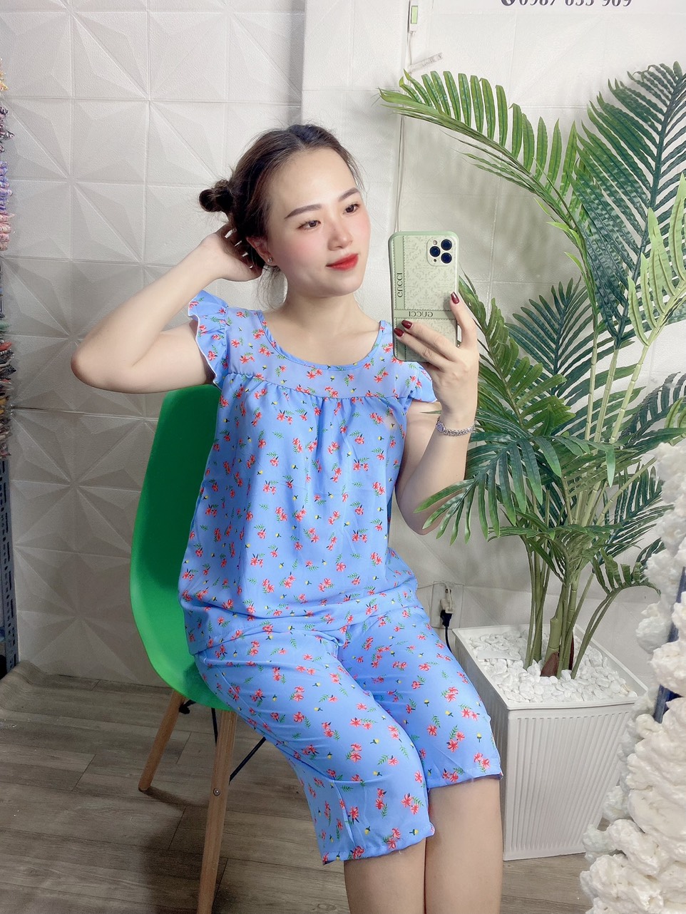 ĐỒ BỘ LỬNG HOA DỄ THƯƠNG  CÓ SIZE 40-75KG - LUA35