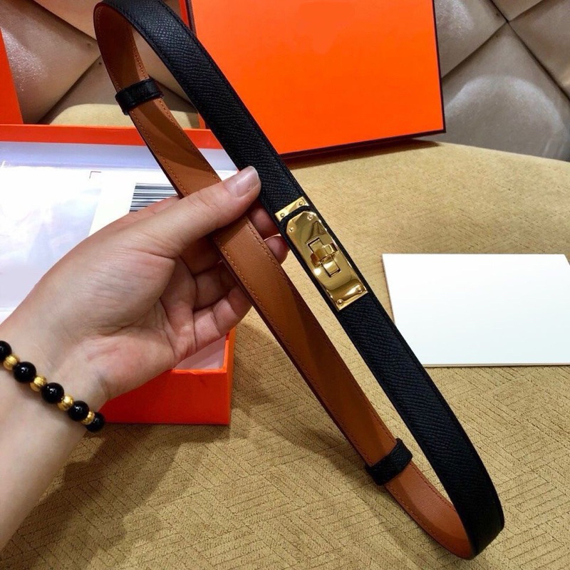Thắt lưng nữ H.M khoá tròn mạ vàng sang chảnh