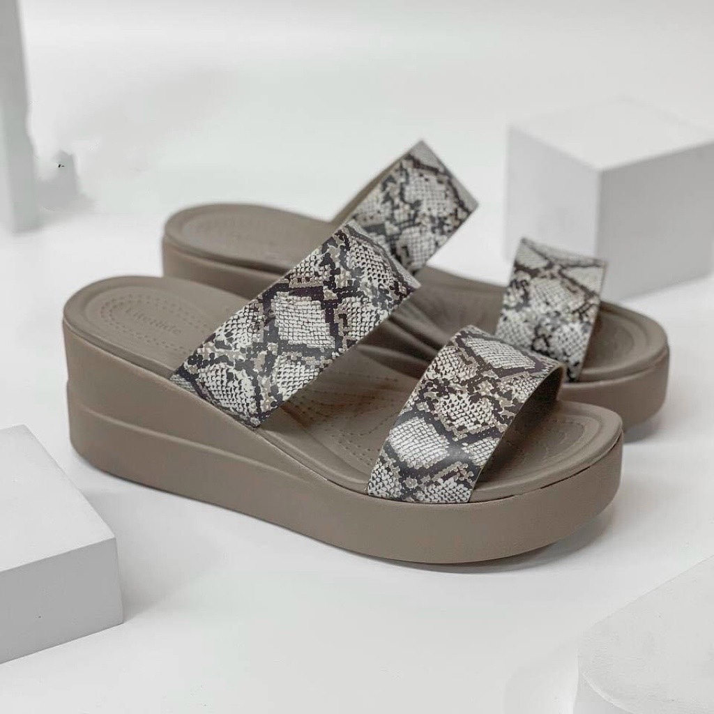 [SALE KHỦNG][CHÍNH HÃNG][4 MÀU] GIÀY ĐẾ XUỒNG NỮ CROCS BROOKLYN