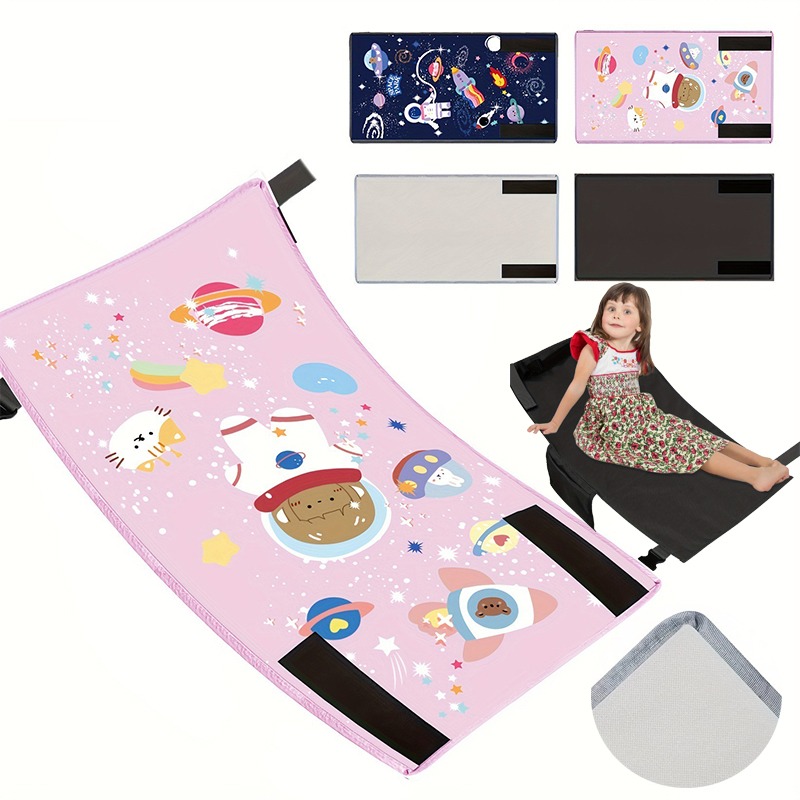 【Fufan Product】 Kids Travel Airplane Bed Portable Children Pedals Beds Foot Leg Rest Hammock Baby Footrest Bed Toddler Airplane Seat Extender
