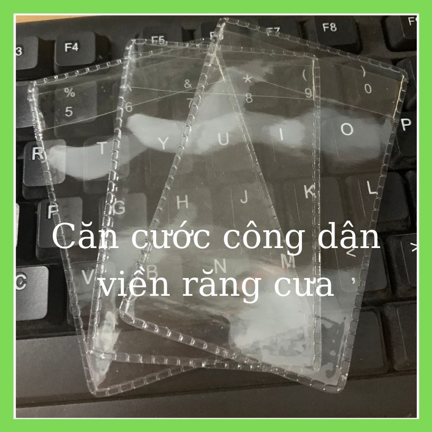 Combo 500 cái bọc căn cước công dân, bằng lái xe, thẻ atm, túi nhựa trong suốt, dẻo, dày, có nắp