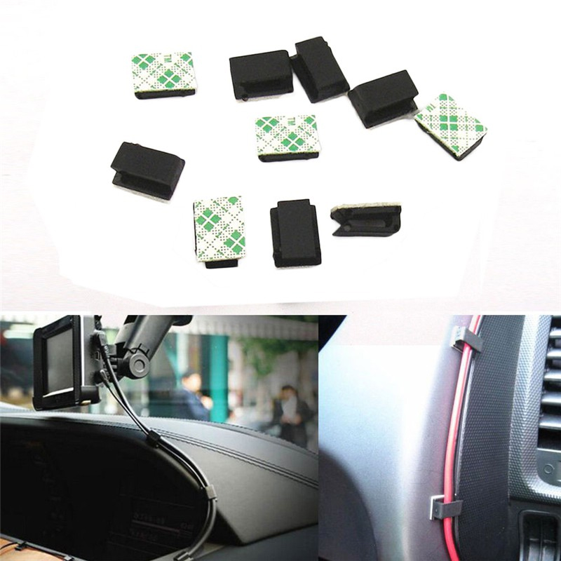 Combo 20 kẹp cố định dây điện, keo 3m siêu chắc