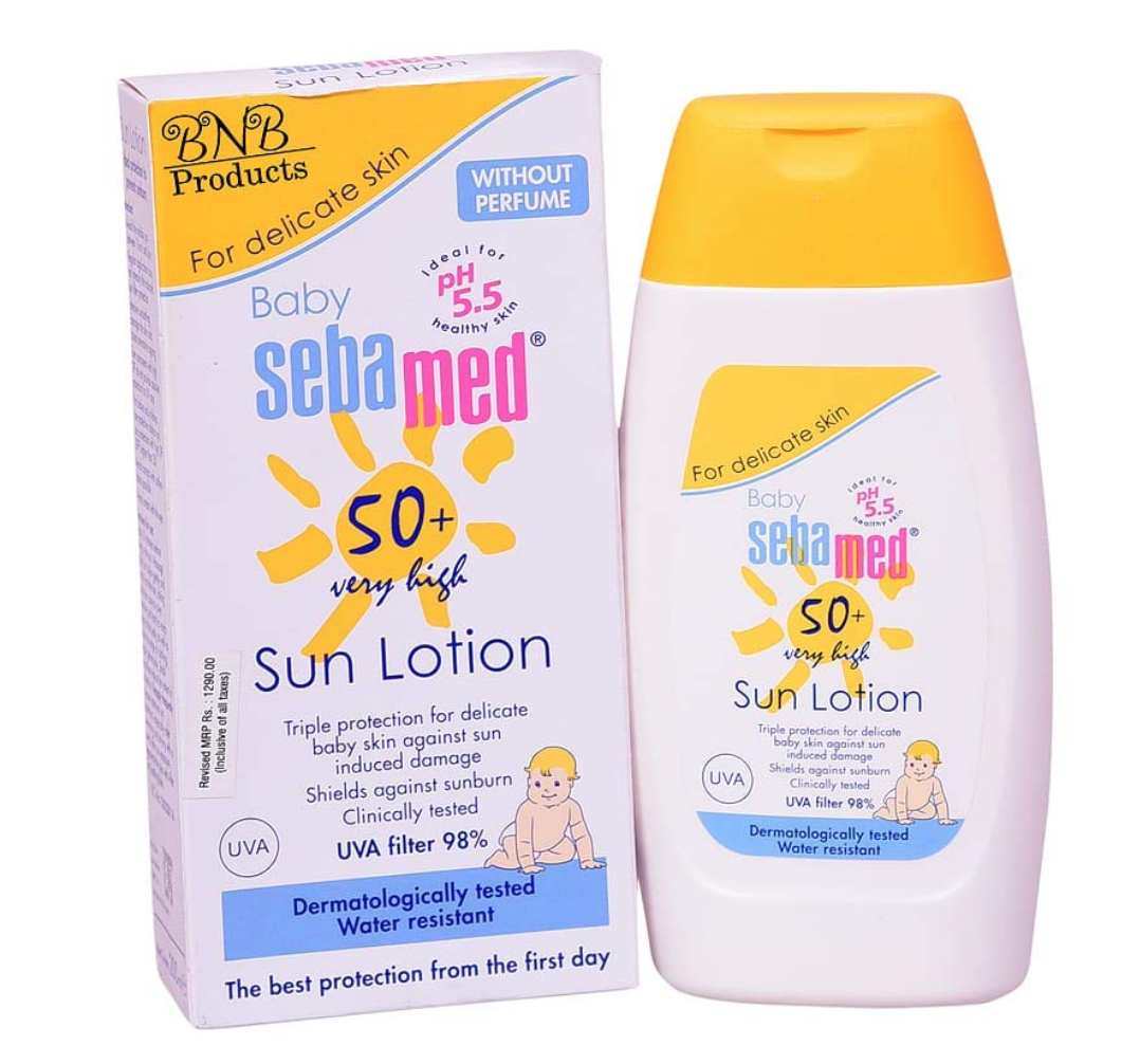 baby sun lotion