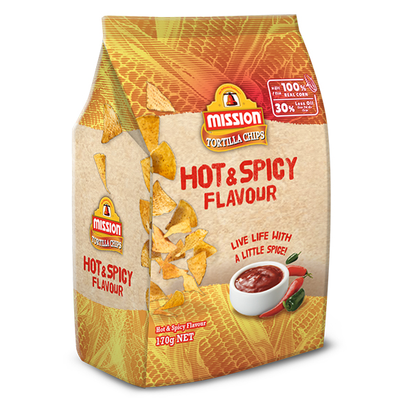 Mission Tortilla Chips Hot And Spicy Flavoured 170g Lazada Ph