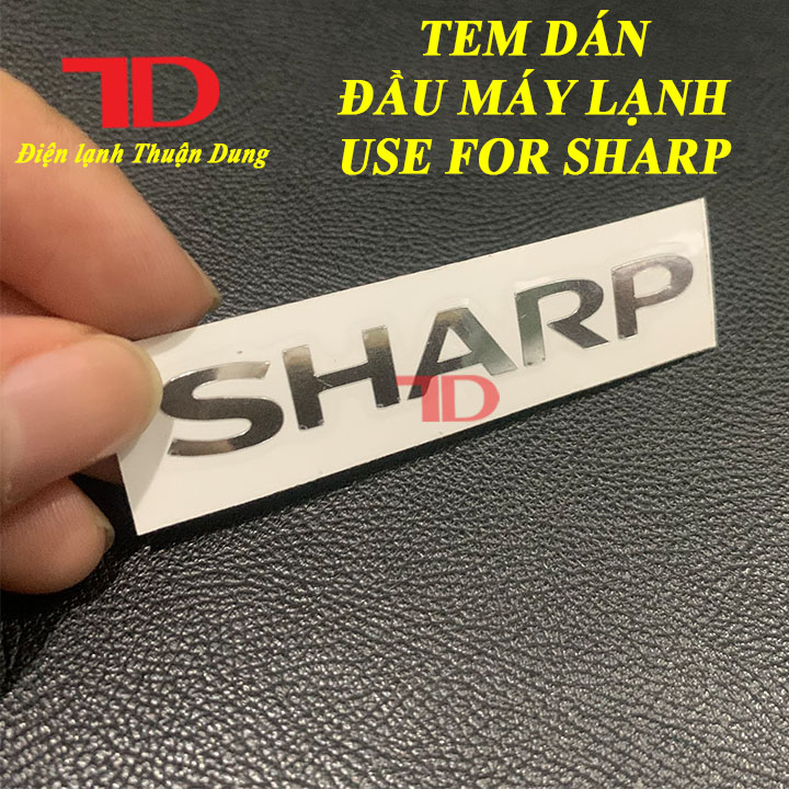Tem trang trí máy lạnh, Tem dán đầu lạnh phủ bạc bóng, Tem dán máy điều hòa inverter đầy đủ thương hiệu - Điện Lạnh Thuận Dung