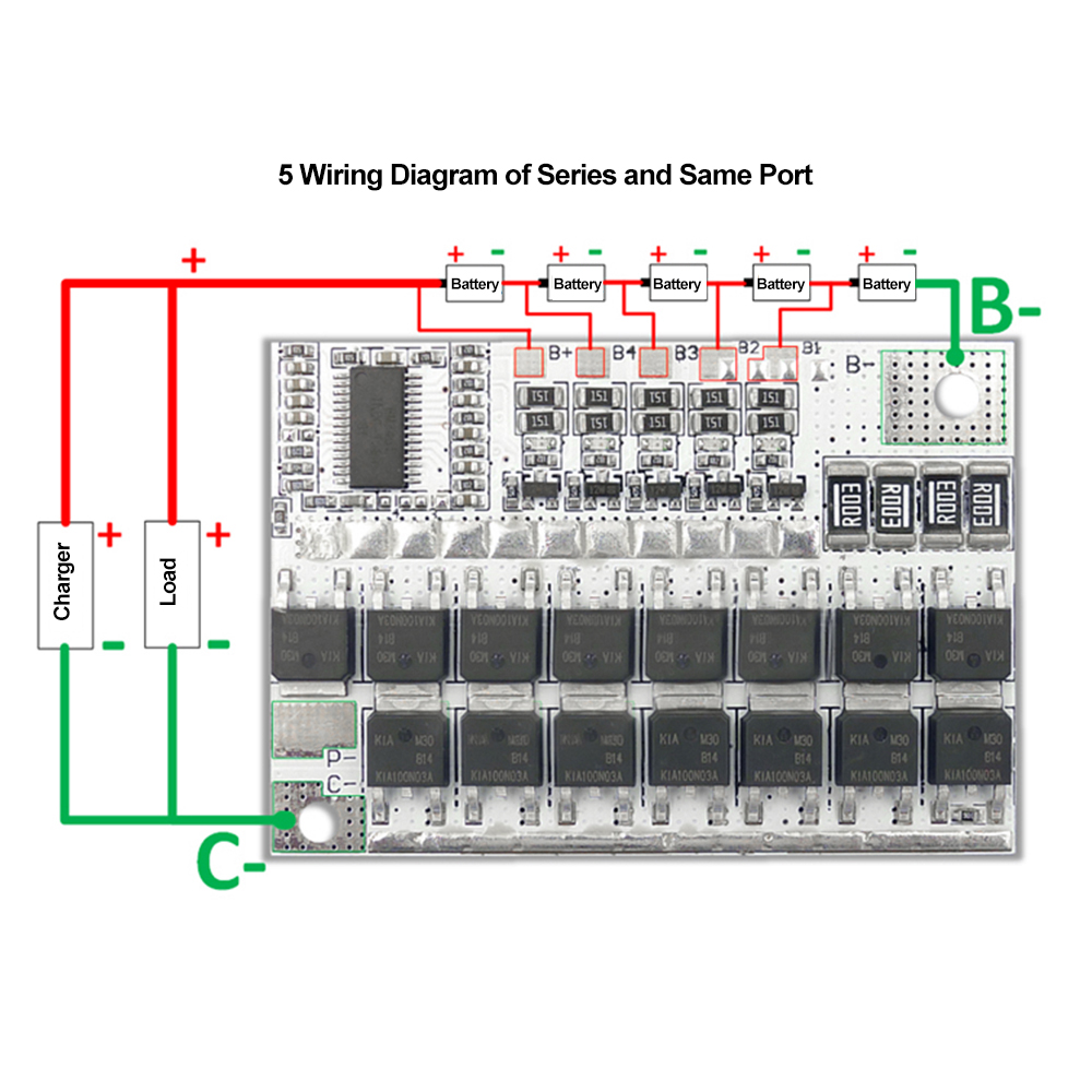 Foriot 3S 4S 5S 100A 3.2V Lithium Iron Phosphate Lithium Battery Ternary Lithium Battery Protection Circuit Board with Balance Charging