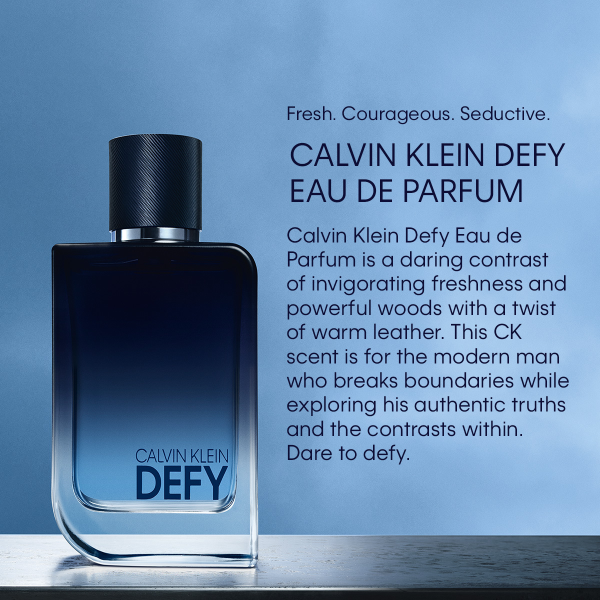 Calvin Klein CK Defy Parfum 100ml + 3pc gift (CK Defy EDP 10ml