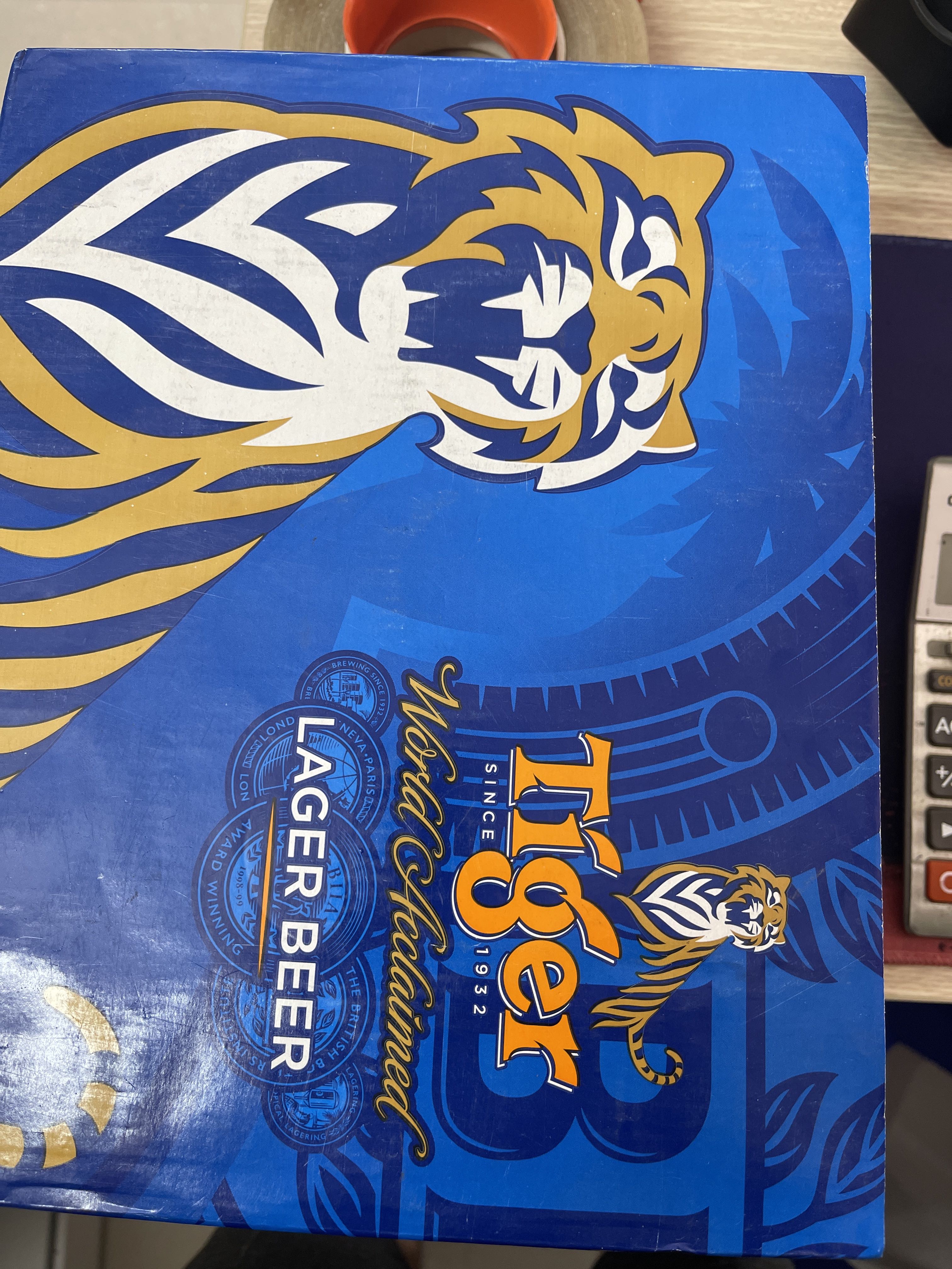 Thùng 20 lon bia tiger 330ml tiger xanh