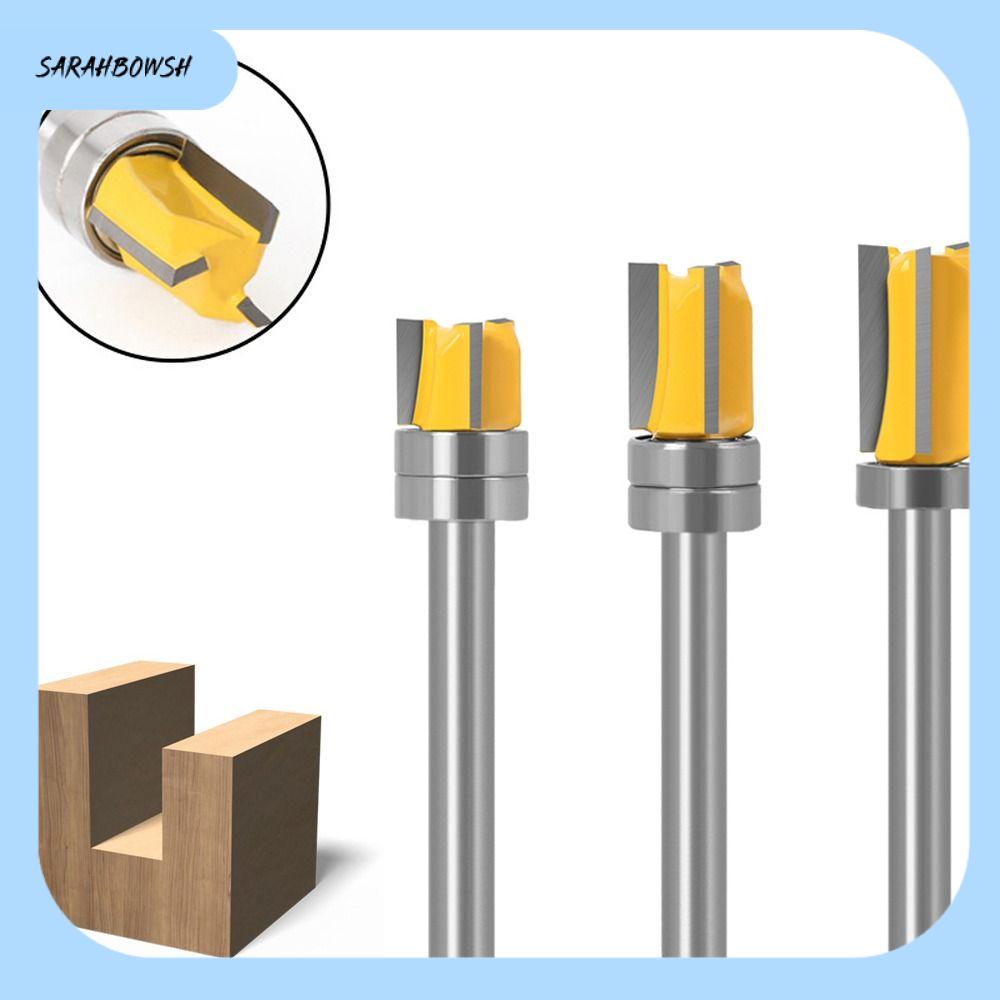 Sarahbowsh 6mm thân gỗ công cụ Dao phay mũi khoan mũi soi khía cắt