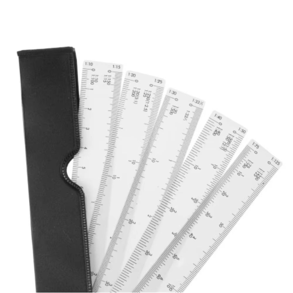 Clothing Ruler 5 Blades Fan Shape Scale Ruler Multifunctional Drawing ...