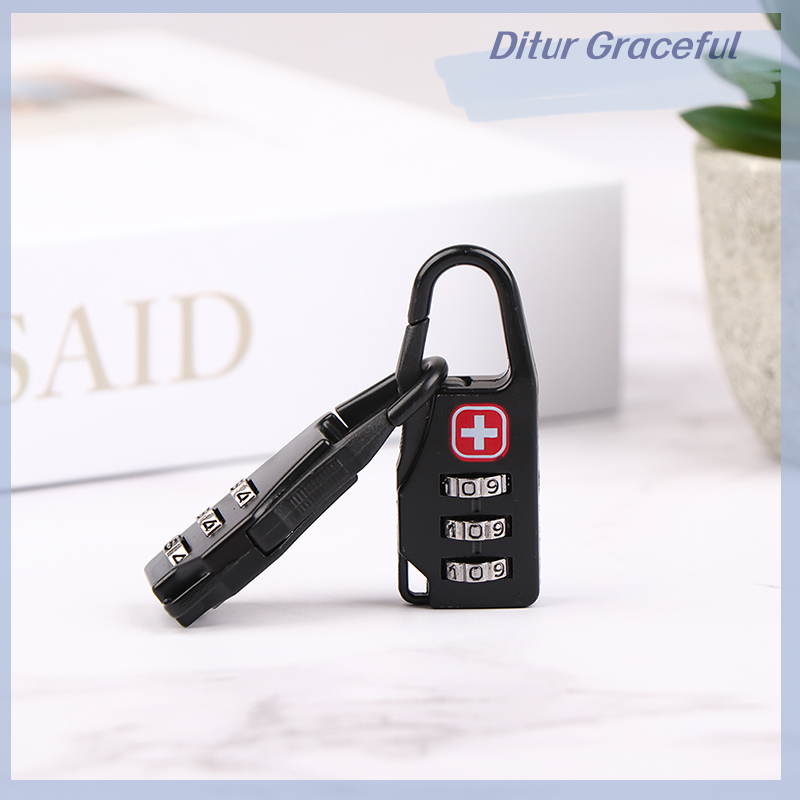Ditur hợp kim cầm tay mini khóa ổ khóa ngoài trời kết hợp khóa mã số