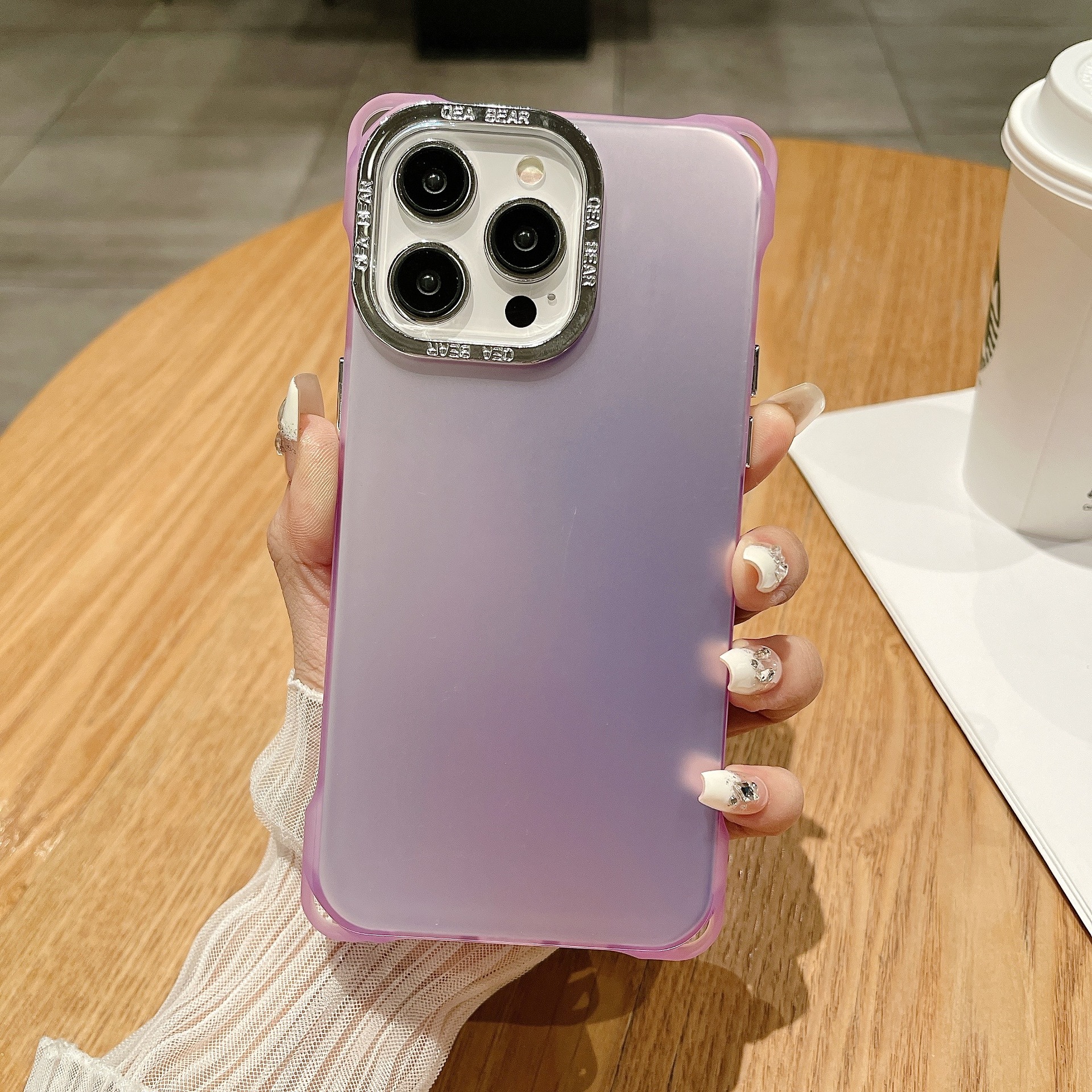 KISSCASE Four Corner Anti Drop Phone Case for IPhone 15 Pro Max 15Plus Case IMD Electroplated Lens Circle Shockproof Cover for IPhone 14 13 12 11 Pro Max Slim Laser Shell