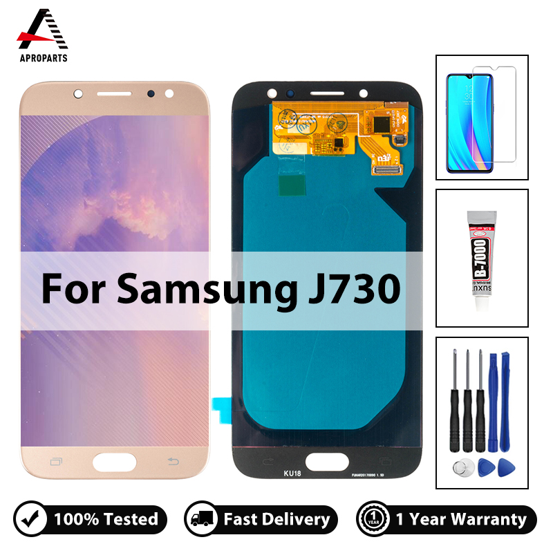 Top Quality LCD For Samsung Galaxy J7 Pro 2017 J730 Display Touch Screen Digitizer Assembly Replacement Parts With Free Tools