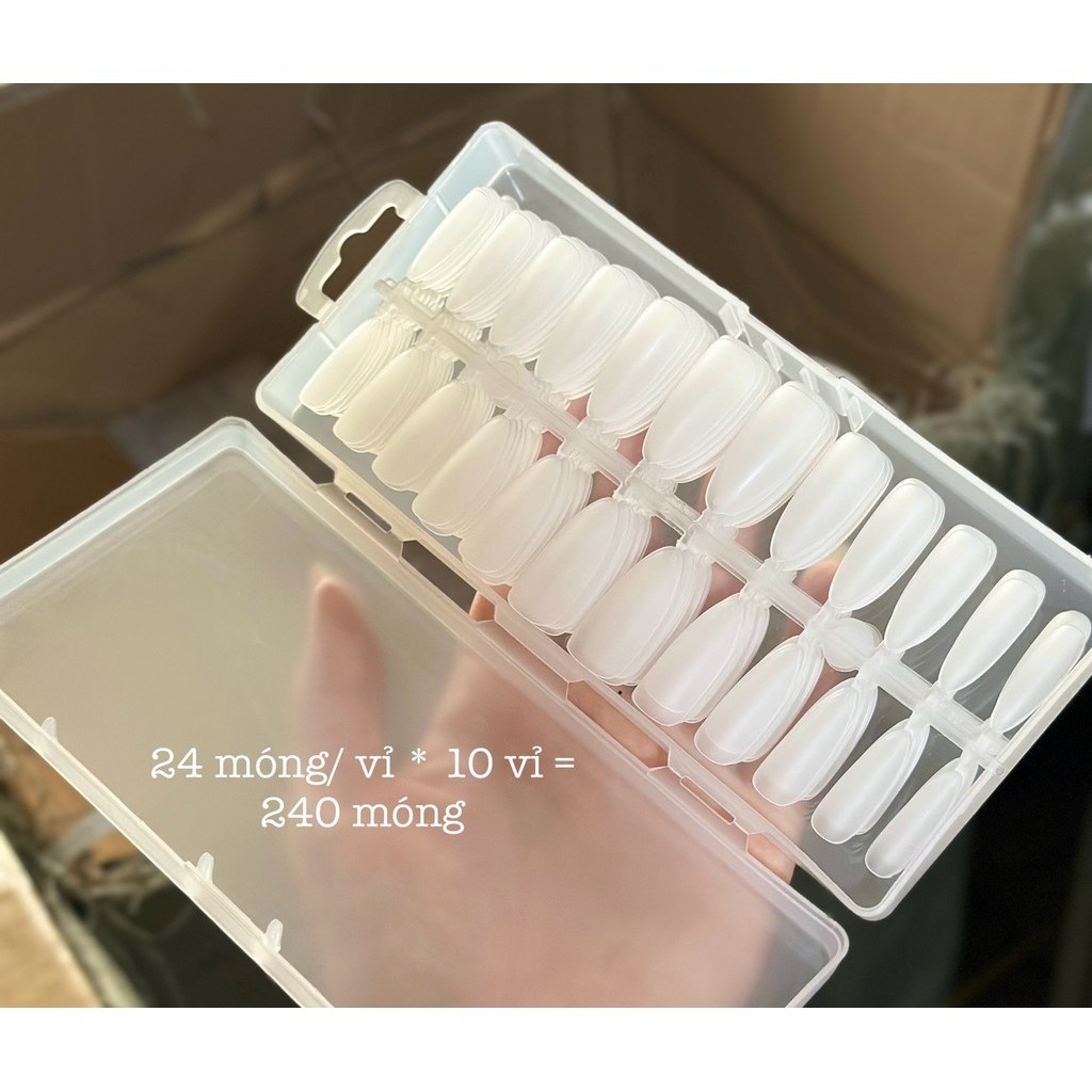 Móng Úp Tròn Bầu móng úp nhám 240 móng -sinailmi