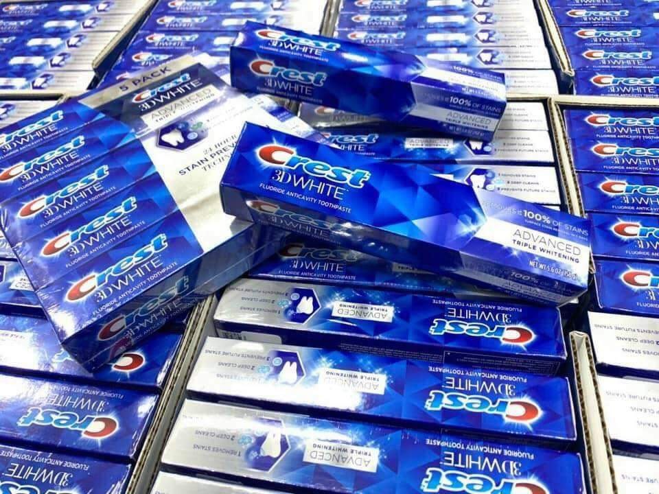 Kem đánh răng CREST 3D White Advanced Triple Whitening