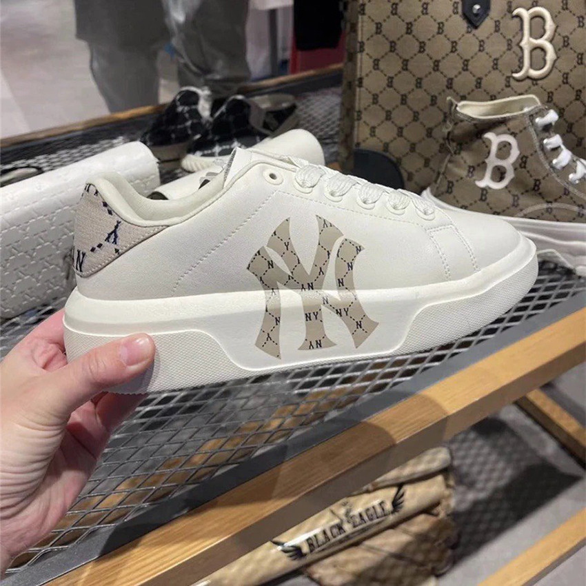 Giày sneaker MLB Chunky Liner New York NY Black Panda, MLB Chunky Liner màu đen vintage 2023 cực chất dành cho nam nữ, giày MLB độn đế 2023